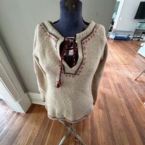 Free People Bohemian Wool Sweater Medium